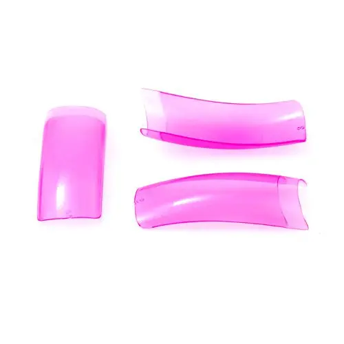 Růžovofialové průhledné tipy Inginails, 100ks box