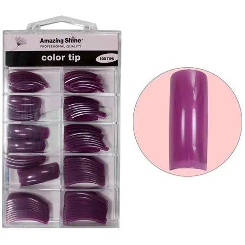 Purple Pearl, 100ks - barevné umělé nehty, č.1 - 10