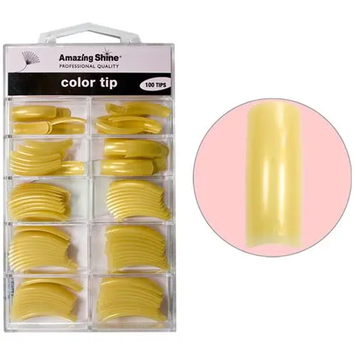 Golden Pearl, umělé nehty, barevné - 100ks, č.1 - 10