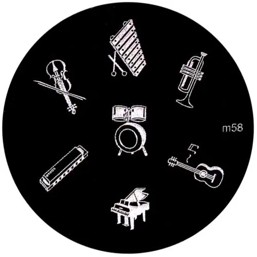 Destička na razítkování nehtů m58 – různé tvary