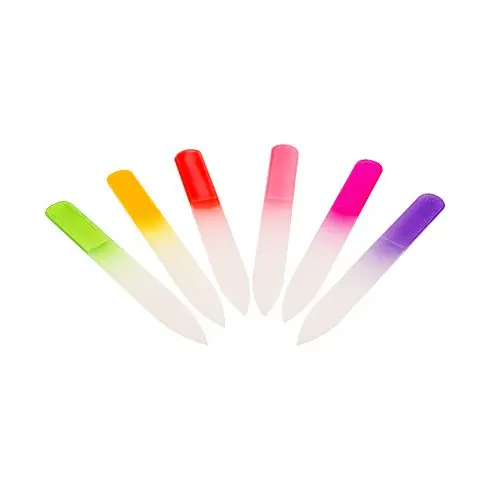 Pilník skleněný - barevný, oboustranný - malý, 90 mm