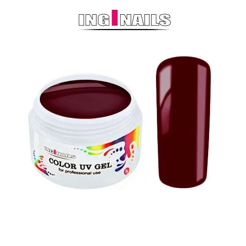 Barevný UV gel Inginails 5g - Dark Cherry