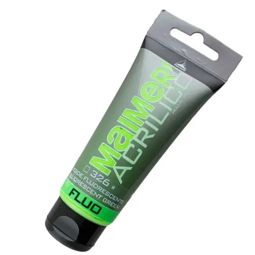 Akrylová barva Polycolor – FLUO - Fluorescent Green 75ml