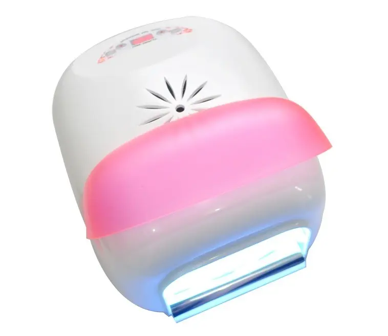 4.z. růžová digitální UV lampa na nehty s časovačem a sušičkou - 36W