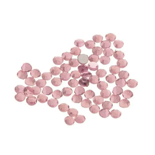 Swarovski kamínky na nehty - tmavě růžové, 2mm, 50ks