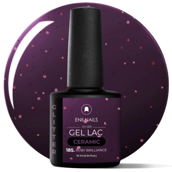 Gel Lak Ceramic - 185 Ruby Brilliance, 10ml