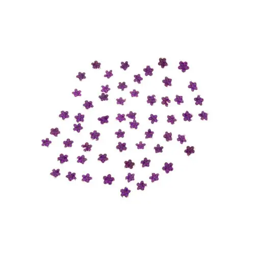 Ozdobné kamínky, květinky - tmavě fialové 50 ks