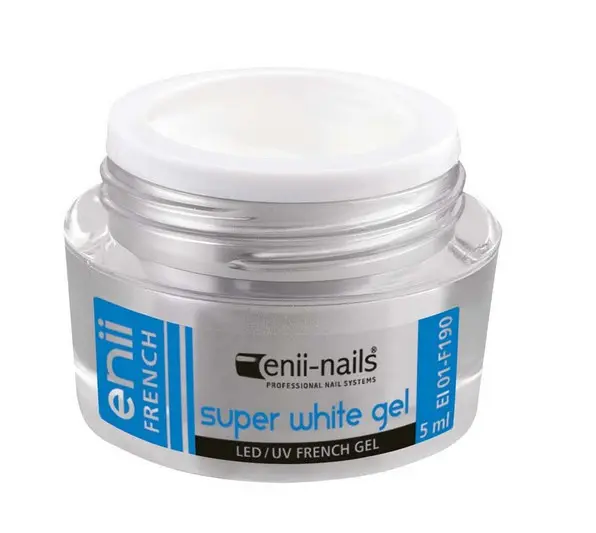 ENII Super bílý UV/LED gel - French, 5ml