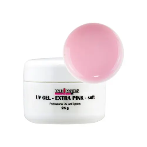 Modelovací UV gel Inginails - Extra Pink Soft 25g