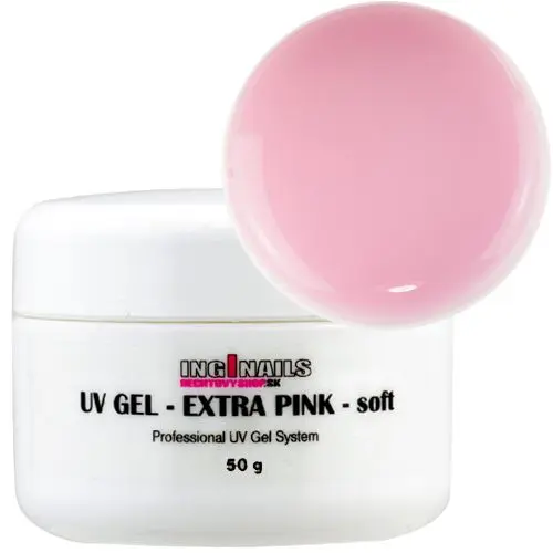 Modelovací UV gel Inginails - Extra Pink Soft 50g