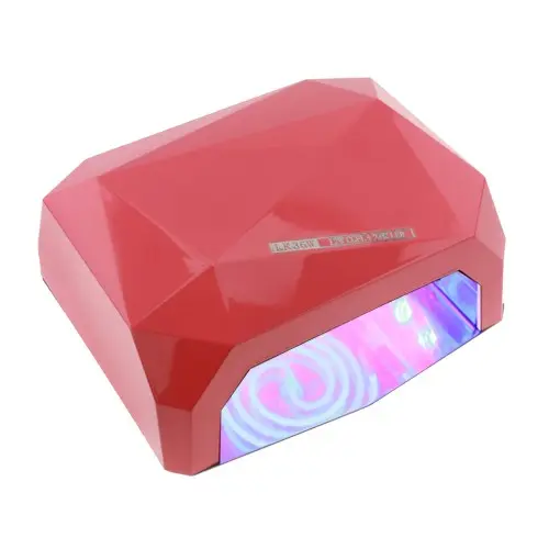 Kombinovaná LED + CCFL 36W UV lampa na nehty - růžová