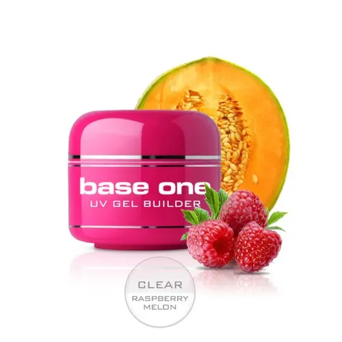 UV gel na nehty Base One Gel – Clear Raspberry Melon, 15g