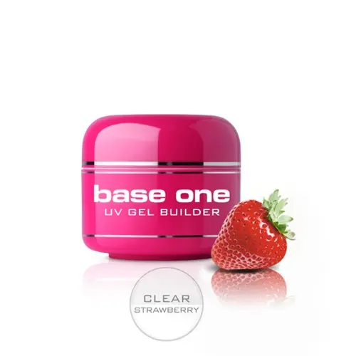 UV gel na nehty Silcare  Base One Gel – Clear Strawberry, 15g