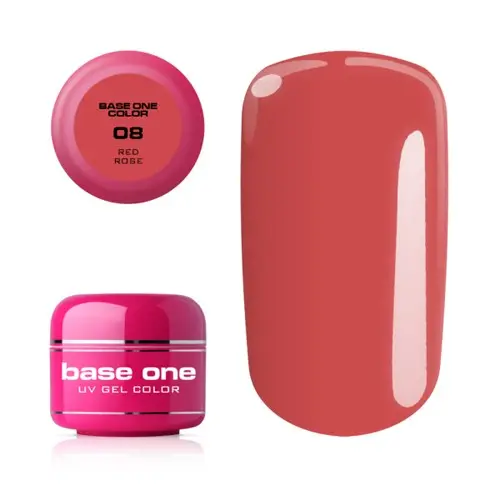 Gel Silcare Base One Color - Red Rose 08, 5g