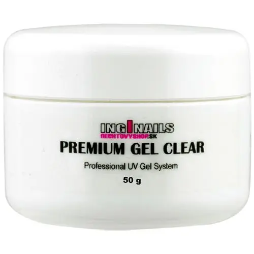 Modelovací UV gel Inginails - Premium Gel Clear 50g