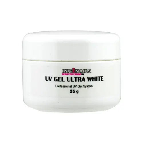 Modelovací UV gel Inginails - Ultra White 25g
