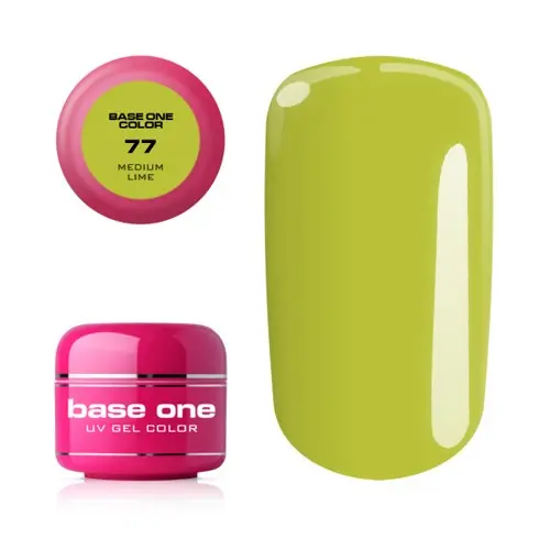 Gel Silcare Base One Color - Medium Lime 77, 5g