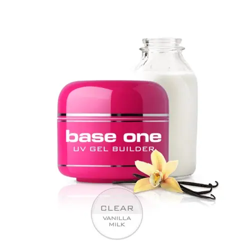 UV stavební gel na nehty Silcare Base One Gel – Clear Vanilla Milk, 5g