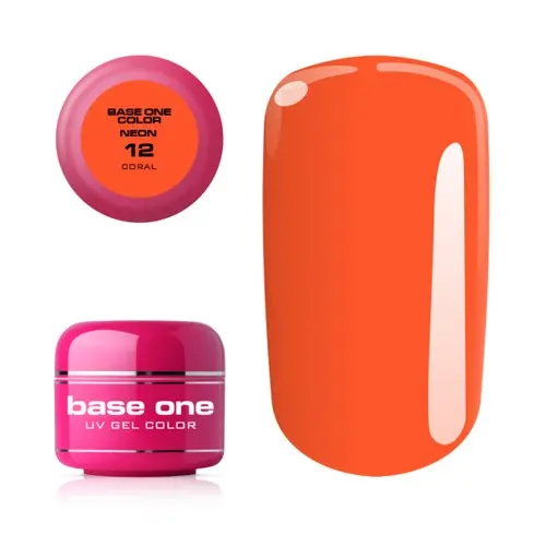 Gel Silcare Base One Neon - Coral 12, 5 g