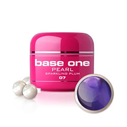 Gel Silcare Base One Pearl - Sparkling Plum 07, 5 g