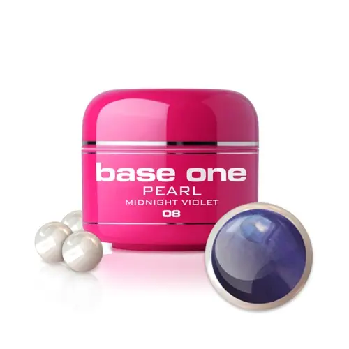 Gel Silcare Base One Pearl - Midnight Violet 08, 5 g