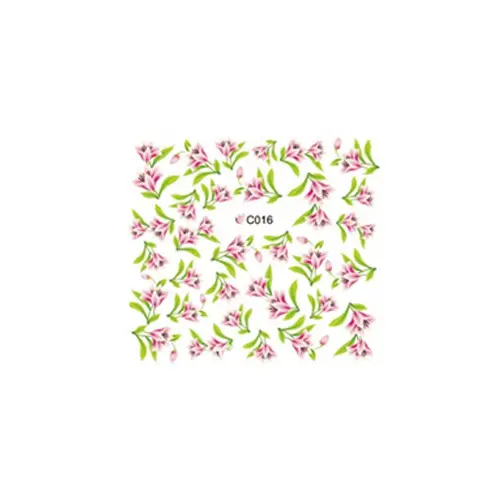 Vodolepky s motivem květů – C016