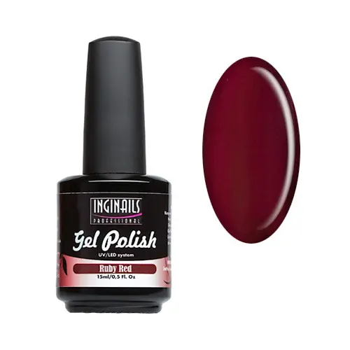 UV gel lak Inginails Professional 15ml - Ruby Red