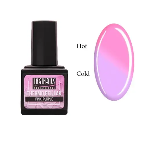 Barevný termo gel lak Inginails Professional - Pink-Purple