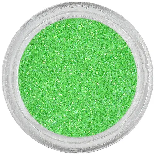 Glitrový ozdobný prášek – neonově zelený