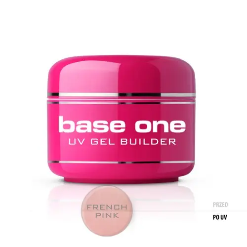 UV gel na nehty Silcare  Base One Gel – French Pink Dark, 15g
