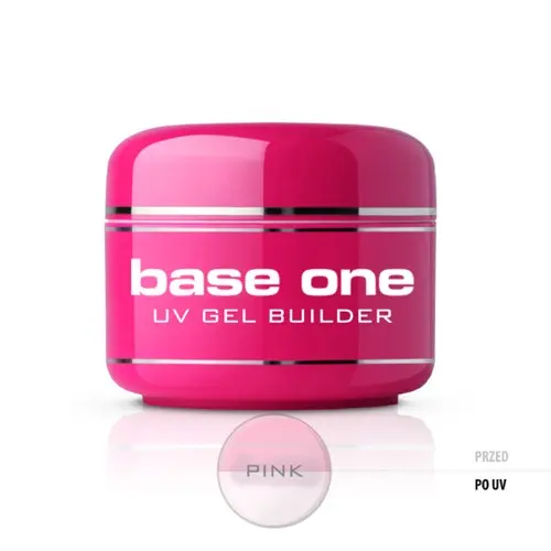 UV stavební gel na nehty Silcare Base One Gel – Pink, 50 g