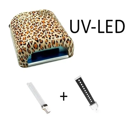 Kombinovaná LED UV lampa na gelové nehty se zvířecím vzorem – 36W