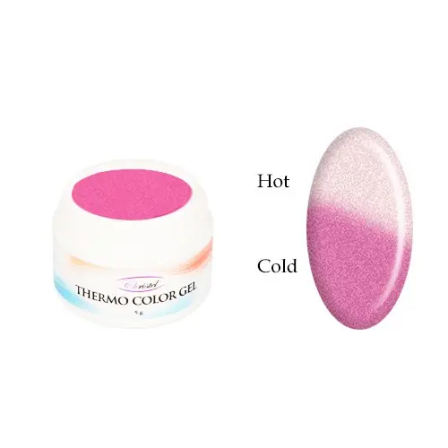 Thermo barevný gel - PINK GLITTER/LIGHT PEACH GLITTER, 5g