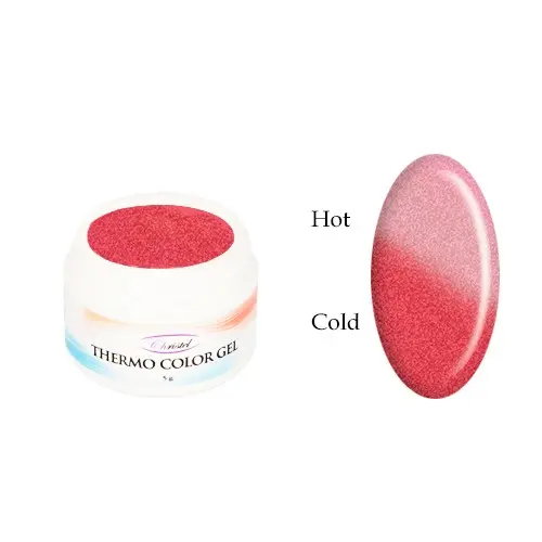 Thermo barevný gel - RED GLITTER/ROSE GLITTER, 5g