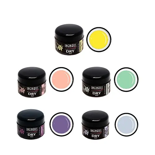 DRY barevné gely – 5 ks sada – pastelová