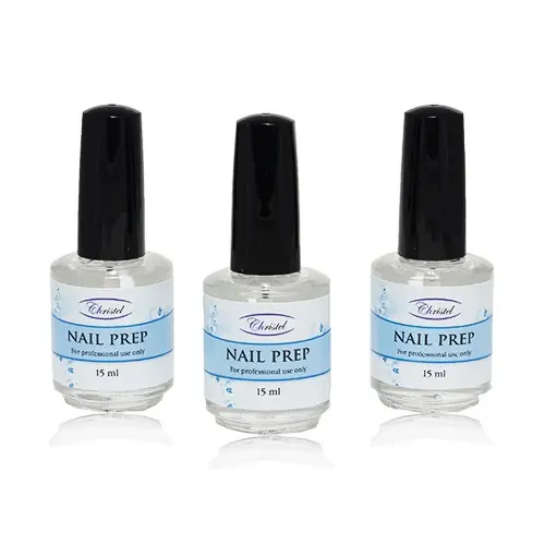 Nail Prep - Přípravek na dezinfekci nehtové plotýnky, 3ks