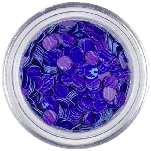 Flitry - modrofialové, fialové proužky