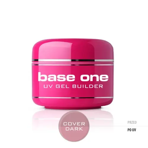 UV stavební gel na nehty Silcare Base One Gel – Cover Dark, 50 g