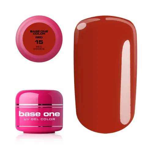 Gel Silcare Base One Color RED - Cookie 15, 5 g