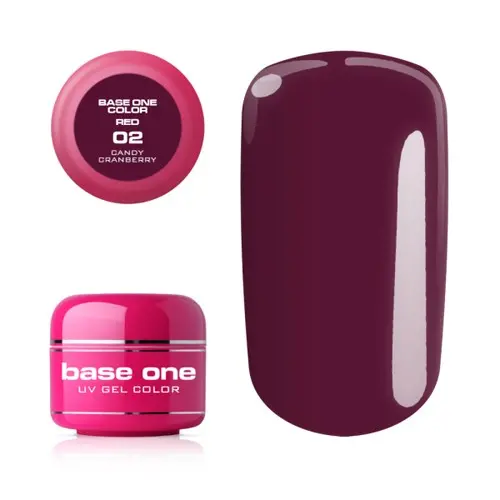 Gel Silcare Base One Color RED - Cranberry 02, 5 g