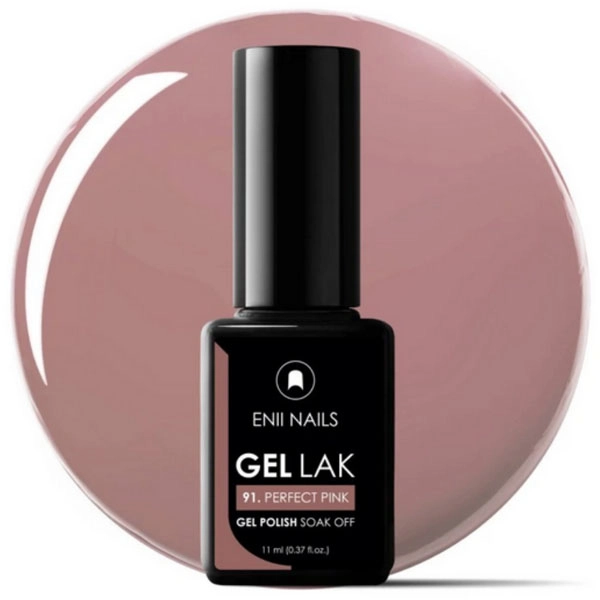 ENII Gelový lak 11ml - Perfect Pink 91