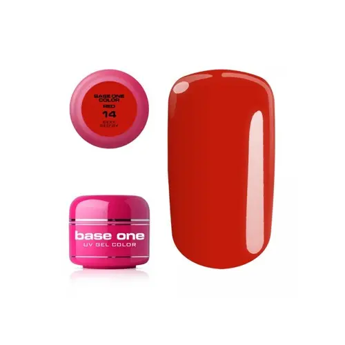 Gel Silcare Base One Color RED - Sexy Red´sy 14, 5 g