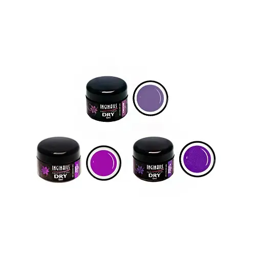 DRY barevné gely - 3ks sada - Purple