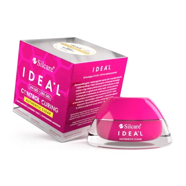 IDEAL UV/LED gel na nehty - Authentic clear Silcare 50g