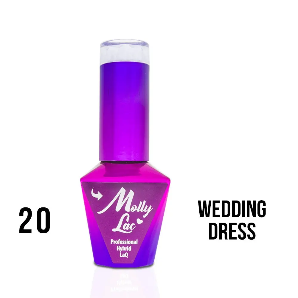 MOLLY LAC UV/LED gel lak Yes I Do - Wedding Dress 20, 10 ml