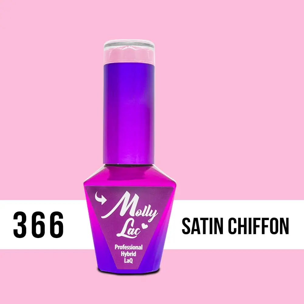 MOLLY LAC UV/LED gel lak Silk Cotton - Satin Chiffon 366, 10 ml