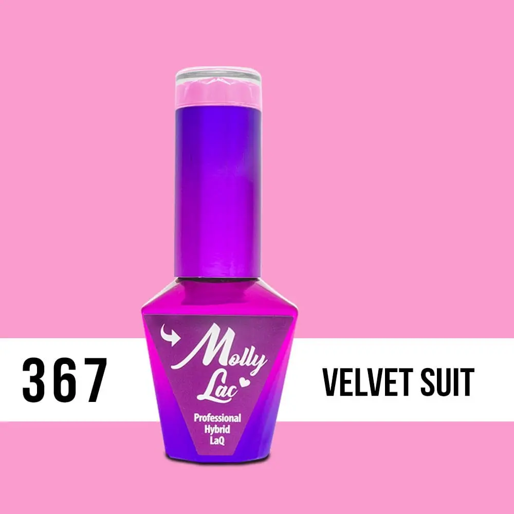 MOLLY LAC UV/LED gel lak Silk Cotton - Velvet Suit 367, 10 ml