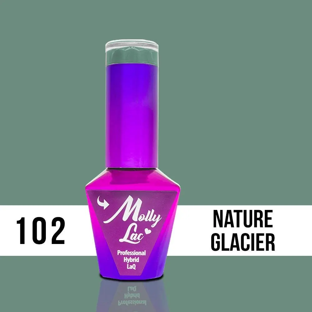 MOLLY LAC UV/LED gel lak Pure Nature - Nature Glacier 102, 10 ml