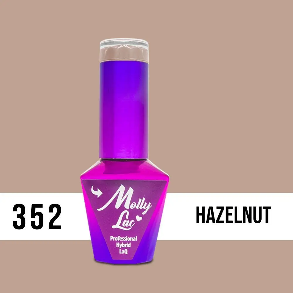 MOLLY LAC UV/LED gel lak Choco Dreams - Hazelnut 352, 10 ml