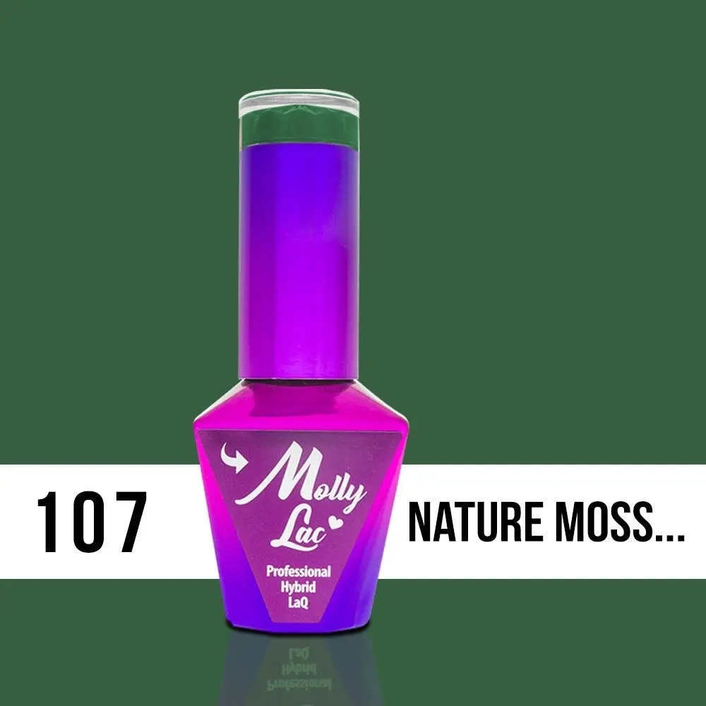 MOLLY LAC UV/LED gel lak Pure Nature - Nature Moss 107, 10 ml